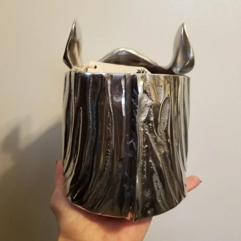 ZEBRA HEAD VASE STATUE. - Picture 4 of 8